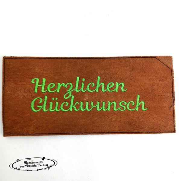 Schokohülle >Herzlichen Glückwunsch<