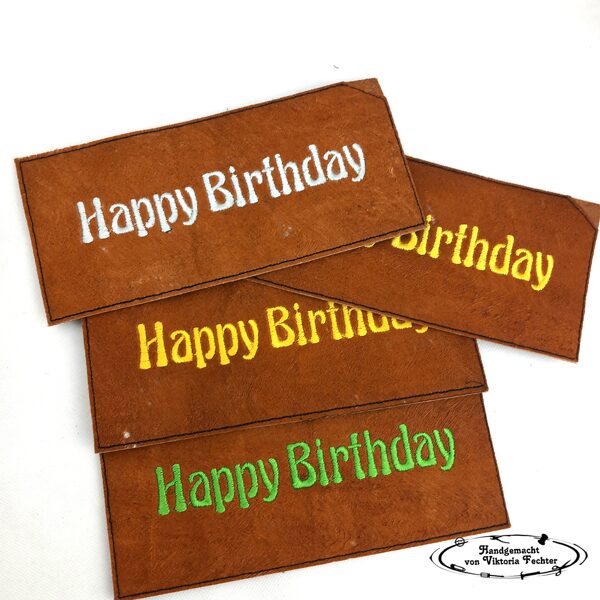 Schokohülle >Happy Birthday<